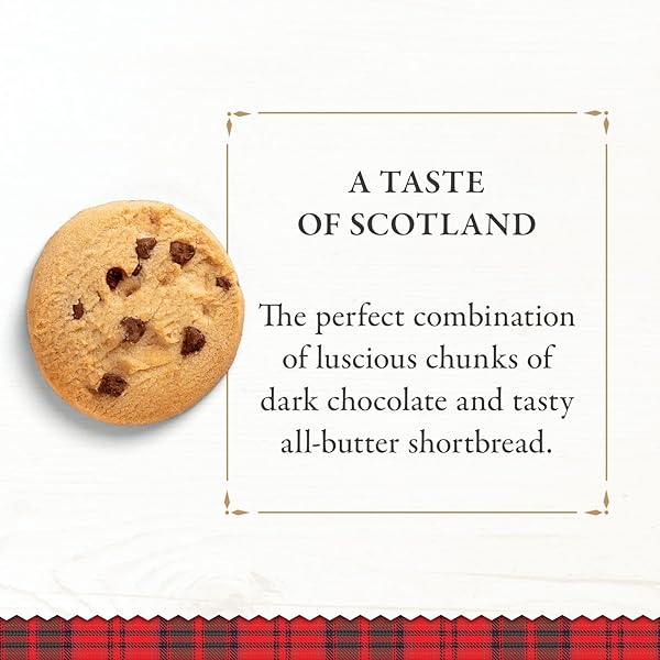 WALKER’S SHORTBREAD CHOCOLATE CHIP COOKIES, PURE BUTTER SHORTBREAD COOKIES, 4.4 OZ (PACK OF 4)