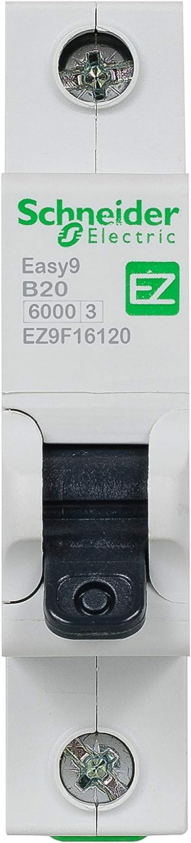Schneider Electric Easy9 MCB 1 Pole Type B 6kA 20A 230V EZ9F16120