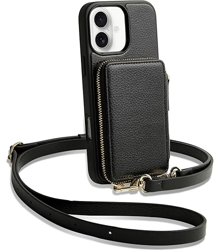 Keallce Case For IPhone 14 Pro Max 6.7'', Detachable Crossbody Case Wallet With RFID Blocking Card Slots, 360-Ring Stand, Folio Leather Protective Cover Shoulder Strap Lady For IPhone 14 Pro Max,Black - View #8