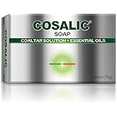 SALVE Cosalic Coal Tar Bathing Bar with Essential Oils (75 g / 2.64 oz) - Gentle Cleansing Bar for Daily Use Supports Smooth Healthy Looking Skin with a Refreshing Feel