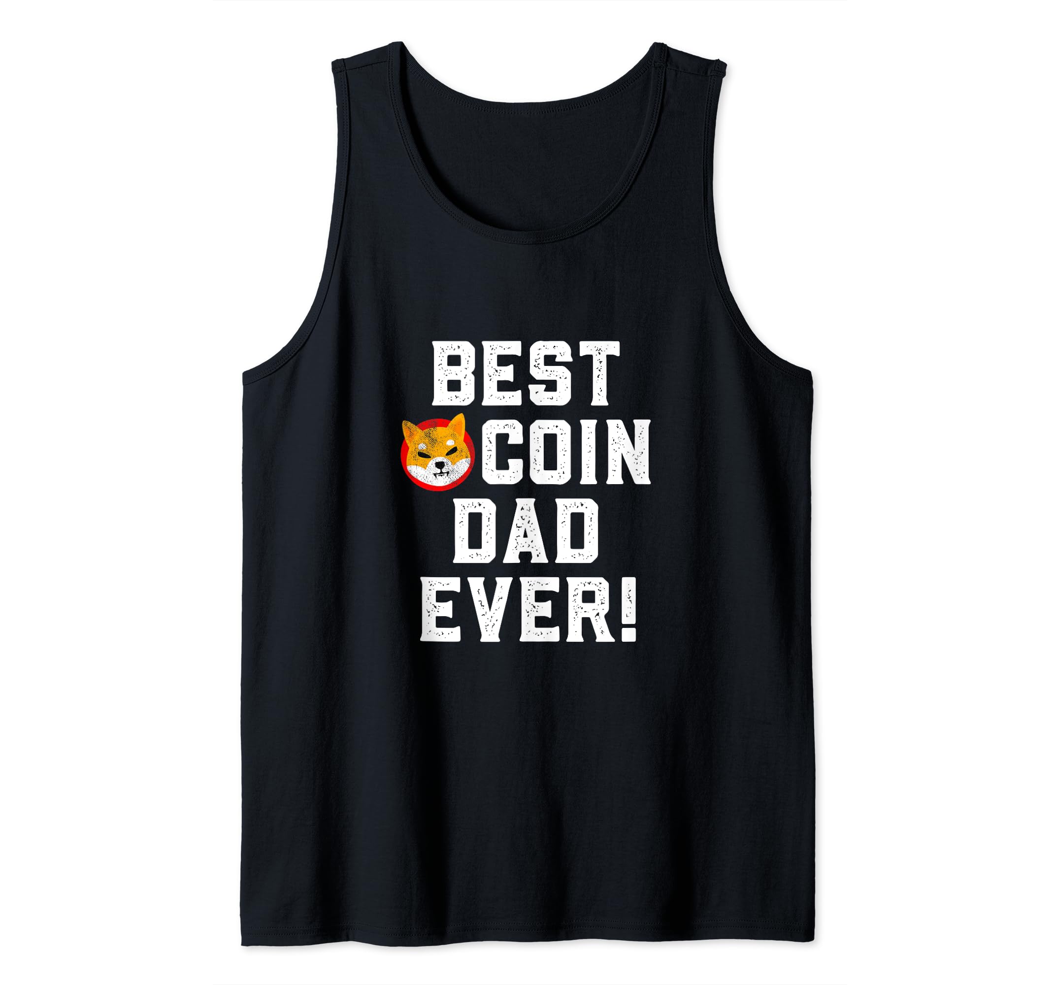 Best Shiba Inu Coin Dad Ever Blockchain Cryptocurrency Humor Tank Top