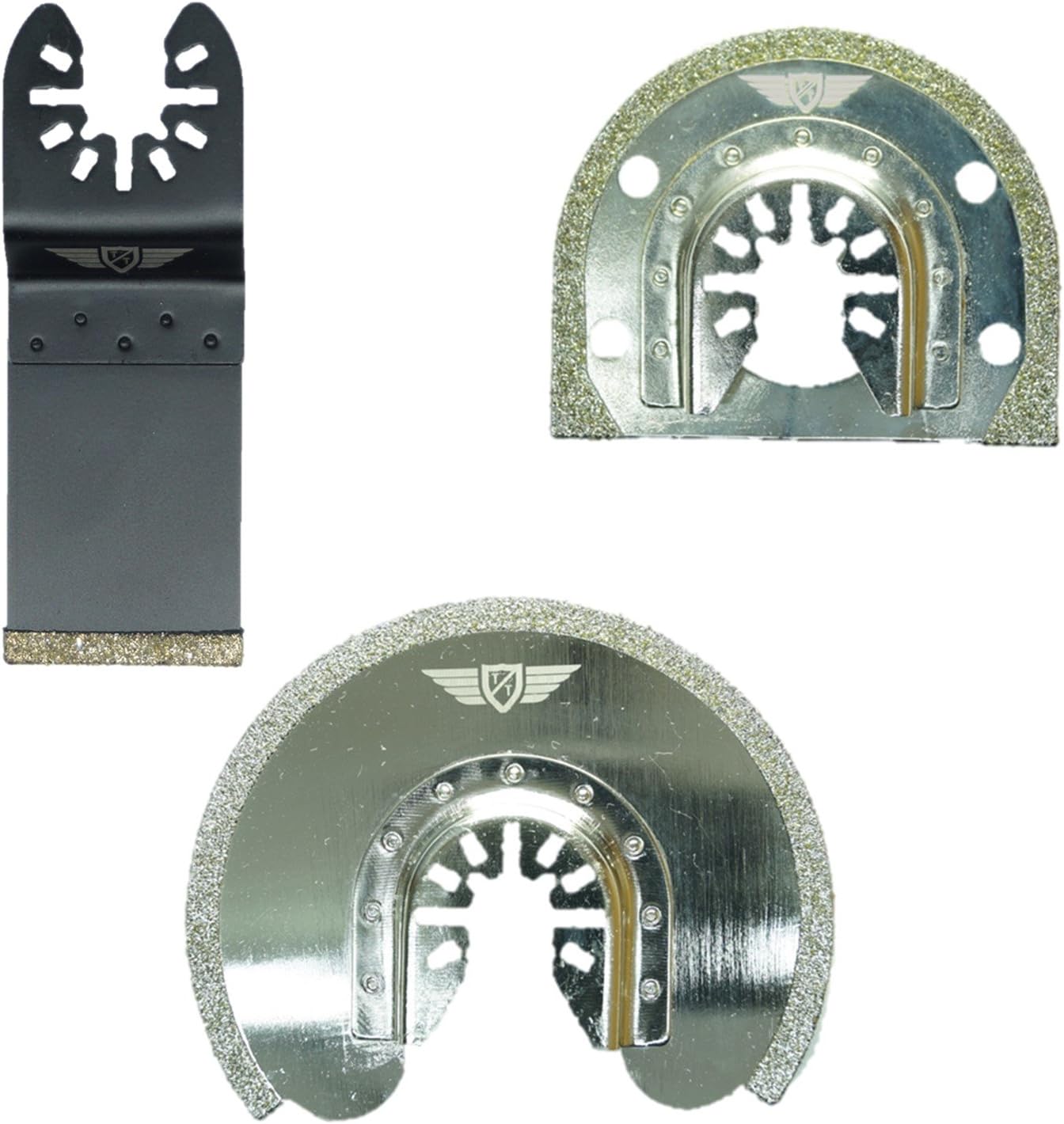 3 x TopsTools FAKD3B Fast Fit Diamond Grout Blades Compatible with Dewalt Stanley Black and Decker Bosch Fein (Non-StarLock) Makita Milwaukee Hitachi Parkside Ryobi Worx Workzone Accessories