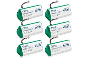 Senpinkboo 6-Pack LS4278 Battery 1200mAh Upgraded for Motorola Symbol LS4278 LS-4278 LS4278-M LI4278 DS6878 Rechargeable Battery Barcode Scanner 82-67705-01 BTRY-LS42RAAOE-01 3.6V