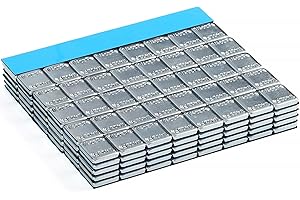 JiiinMiiin Upgraded Wheel Weights 1/4oz, 0.25oz - 240PCS Adhesive Stick on Wheel Weights, 60oz/Box, Perfect for Cars/Trucks/S
