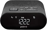 groov e Roma DAB FM Clock Radio with USB Charging Port Black view 3