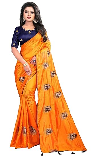 Womens Silk Saree With Blouse Piece