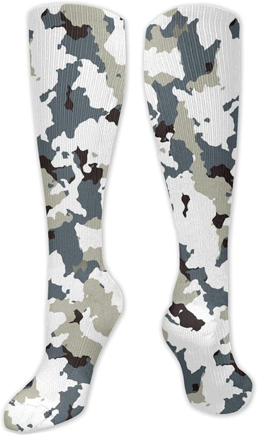 Vintage Camo Camouflage Compression Socks for Women Men