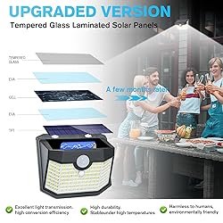Aootek Solar Outdoor Lights 8 Packs,Motion Sensor