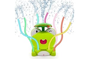ANNDOFY Water Spray Sprinkler for Kids and Toddlers, Summer Outside Toys Backyard Lawn Games with 8 Wiggle Tubes, Attaches Garden Water Hose Outdoor Play Outside Toys for Ages 3+ Boys Girls Gift