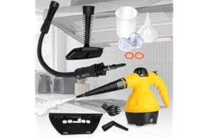 HCCTWOOW 2500W Handheld Steam Cleaner,Steamer for Cleaning,10S Fast Heating High Pressure Portable Steam Cleaner (Yellow - (Handheld))