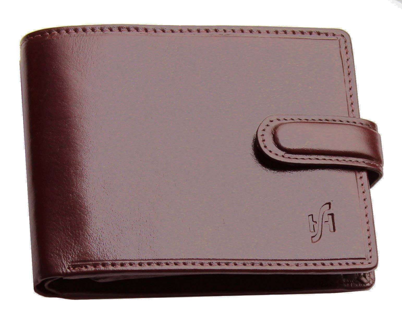 STARHIDE RFID Blocking Wallet | Mens Leather Wallet UK | Real Soft Cowhide Card Holder with Coin Pocket | Compact Bifold Purse | ID Window & Gift Box | 1212 (VT Brown) — image 1