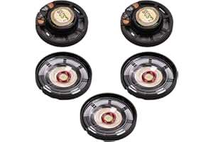 Fielect 5Pcs DIY Magnetic Speaker 0.25W 8 Ohm 29mm Diameter Round Shape Replacement Loudspeaker