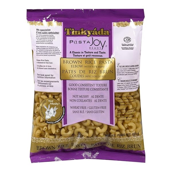 TINKYADA, BROWN RICE ELBOWS, 16 OUNCE