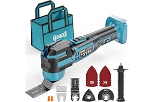 Cordless Oscillating Tool Compatible with Makita 18V Battery(No Include Battery), 21,000 OPM Brushless 18V Oscillating Multi-tool with 6 Speed, LED Light, DIYtoolifz 4.5° Oscillating Tool for Cutting