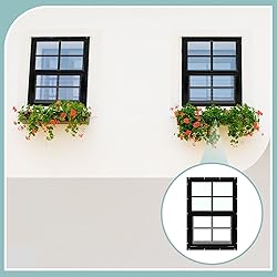 Tandefio 2 Pcs 12'' x 18'' Black Flush Mount Shed