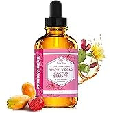 Leven Rose Prickly Pear Seed Oil (Barbary Fig) 100% Pure Organic Prickly Pear Oil, Extra Virgin, Cold Pressed, All Natural Face, Dry Skin & Body Moisturizer and Hair Treatment 1 oz