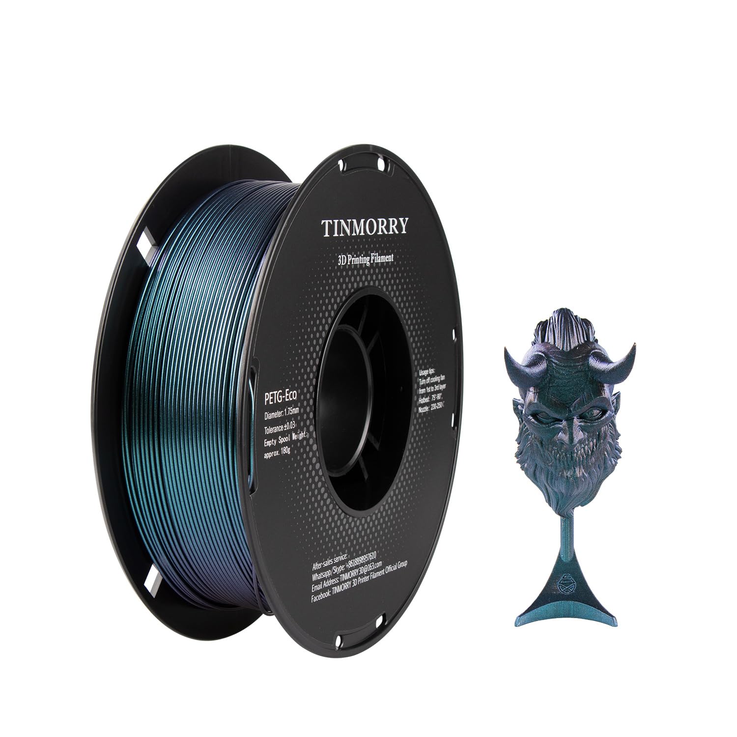 TINMORRY Galaxy PETG Filament 1.75, Rapid PETG 3D