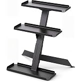 Zonon 3-tier Kettlebell Storage Rack, Alloy Steel Free Weight Organizer Stand for 5&ndash;50 lb Kettlebells, Compatible Dumbbell and Exercise Weight Holder for Home Gym, Garage, Apartment and Workout Room