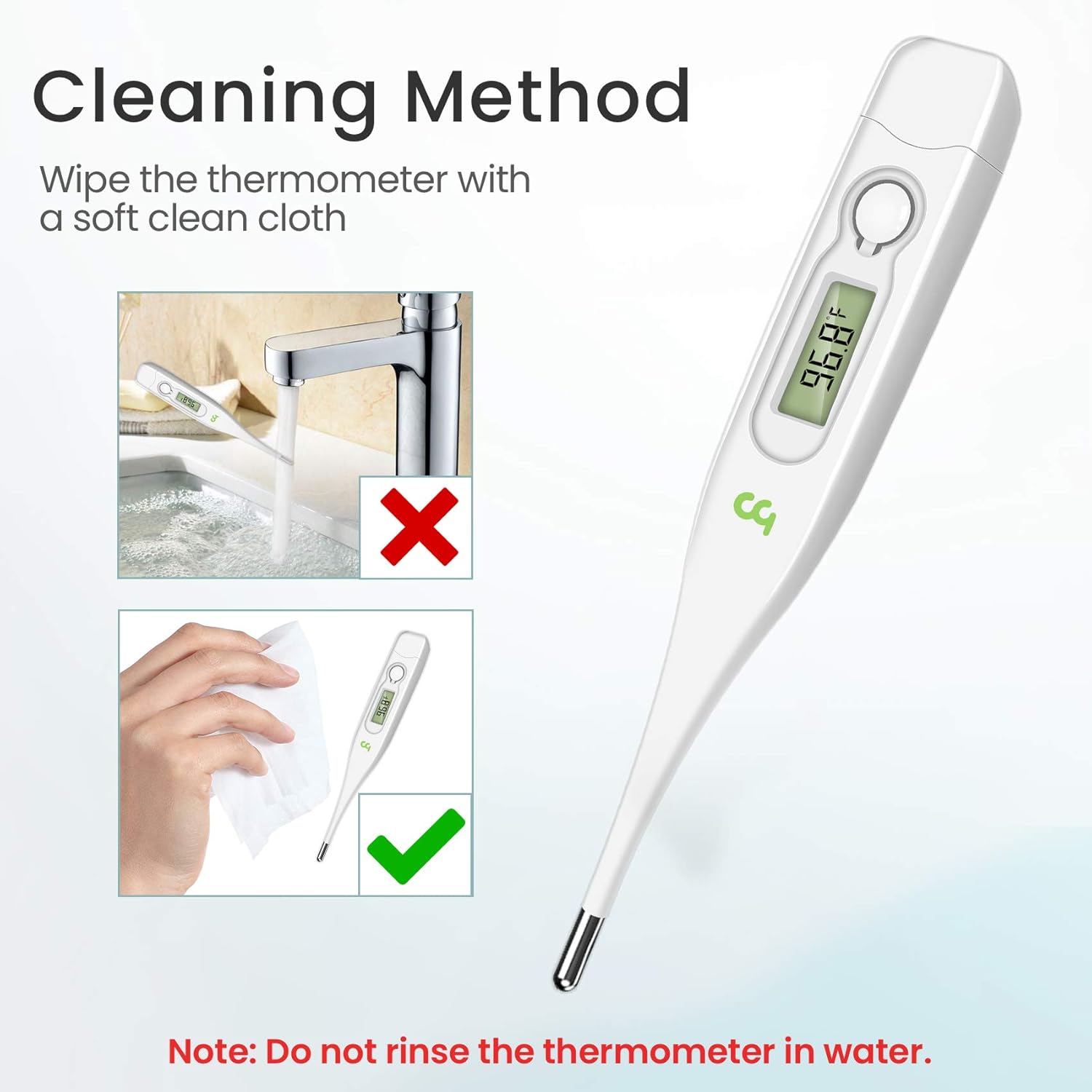 Medical Oral Thermometer for Adults, Thermometer for Fever, Oral Underarm Rectal Temperature Thermometer for Adults and Kids, Fast and Accurate, C/F Switchable by Femometer [2020 New Model]: Health & Personal Care