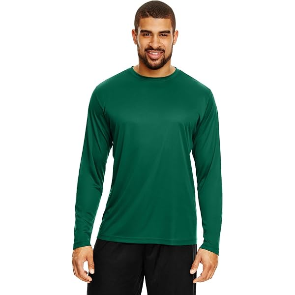 Port & Company Men’s Long Sleeve Cotton T-Shirt - Soft Ringer Tee In Navy Blue - View #5