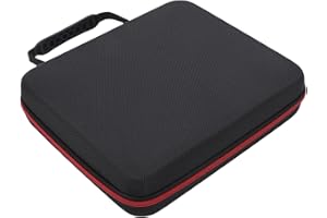 Yctze Wireless Microphone Case, Shockproof Waterproof Case, Holds 4 Mics with Soft Sponge Lining & Dual Zipper, Ideal for Tra