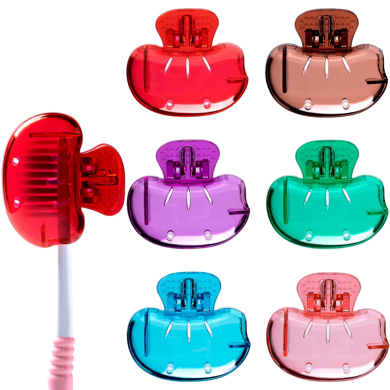 seplouis Toothbrush Head Cover Compatible with Manual Toothbrush & Electric Toothbrush Head, 6 Pack