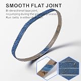 UPWOOD 40pk Sanding Belts 10x330mm 40/60/80/120 Grit Zirconium Corundum 3/8"x13" view 5