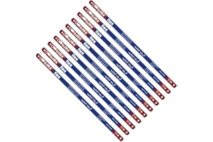 Bdmetals 10 Piece Hacksaw Replacement Blades 12” High Speed Metal Cutting Hacksaw Blades with 18 Teeth Per Inch