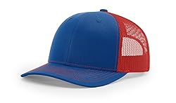 Richardson 112 Trucker Hat Royal/Red, OSFM