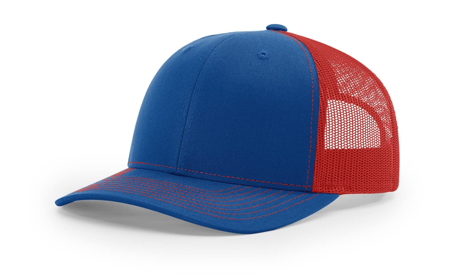 Richardson 112 Trucker Hat Royal/Red, OSFM