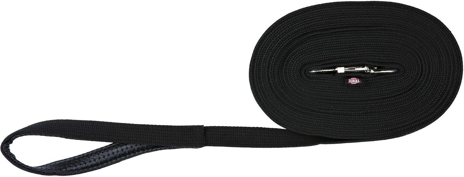 TRIXIE tow leash M-L, 393.70 inches, 0.79 inches in black - long dog lead for training and outdoor - for medium to large dogs - 19911 - Image 5