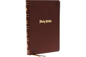 KJV Holy Bible: Large Print with 53,000 Center-Column Cross References, Brown Bonded Leather, Red Letter, Comfort Print (Thumb Indexed): King James Version