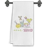 Elefeltclave Tennis Player Gifts for Women Martini Cocktail Kitchen Towels Gifts for Tennis Lovers Professionals Dish Tea Martini Cocktail Lovers Decorative Hand Towels for Kitchen Decor,16X24 Inch