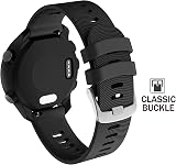 ISABAKE 20mm Silicone Watch Band for Garmin Forerunner 245 645 Vivoactive 3 view 2