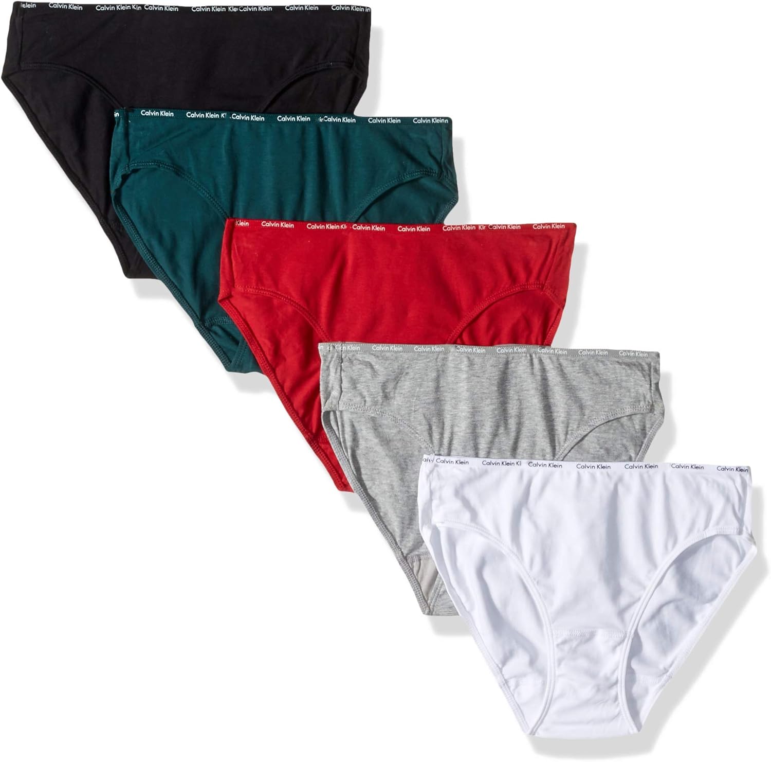 Calvin Klein Braga de Bikini con Logo elástico de algodón Ropa Interior