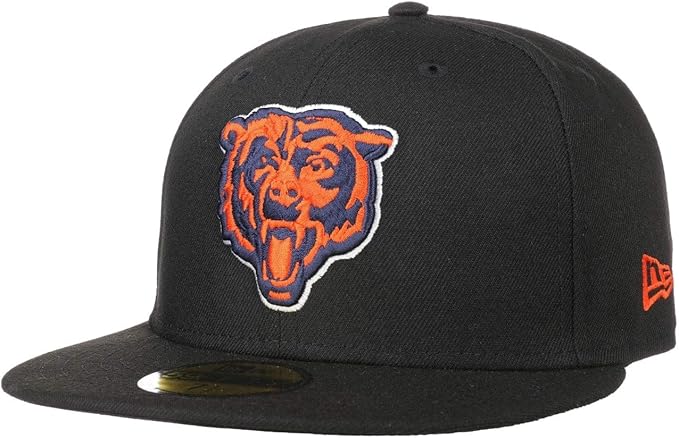 New Era Chicago Bears Head Logo Black Nfl Cap 59fifty 5950 Fitted Basecap Kappe Men Special Limited Edition Amazon It Abbigliamento