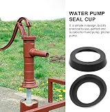 DOITOOL 6pcs Pressure Washer Pump Seal Cup Leather Water Pump Replacements Black view 4