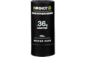 Biodegradable Airsoft BBS - Super Slick Seamless Sniper Weight Competition Match Grade for All 6mm Airsoft Guns and Accessories (400 Round Sniper Pack, White) by Bioshot