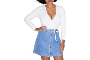 American Apparel Women's Cotton Spandex Julliard Long Sleeve Top