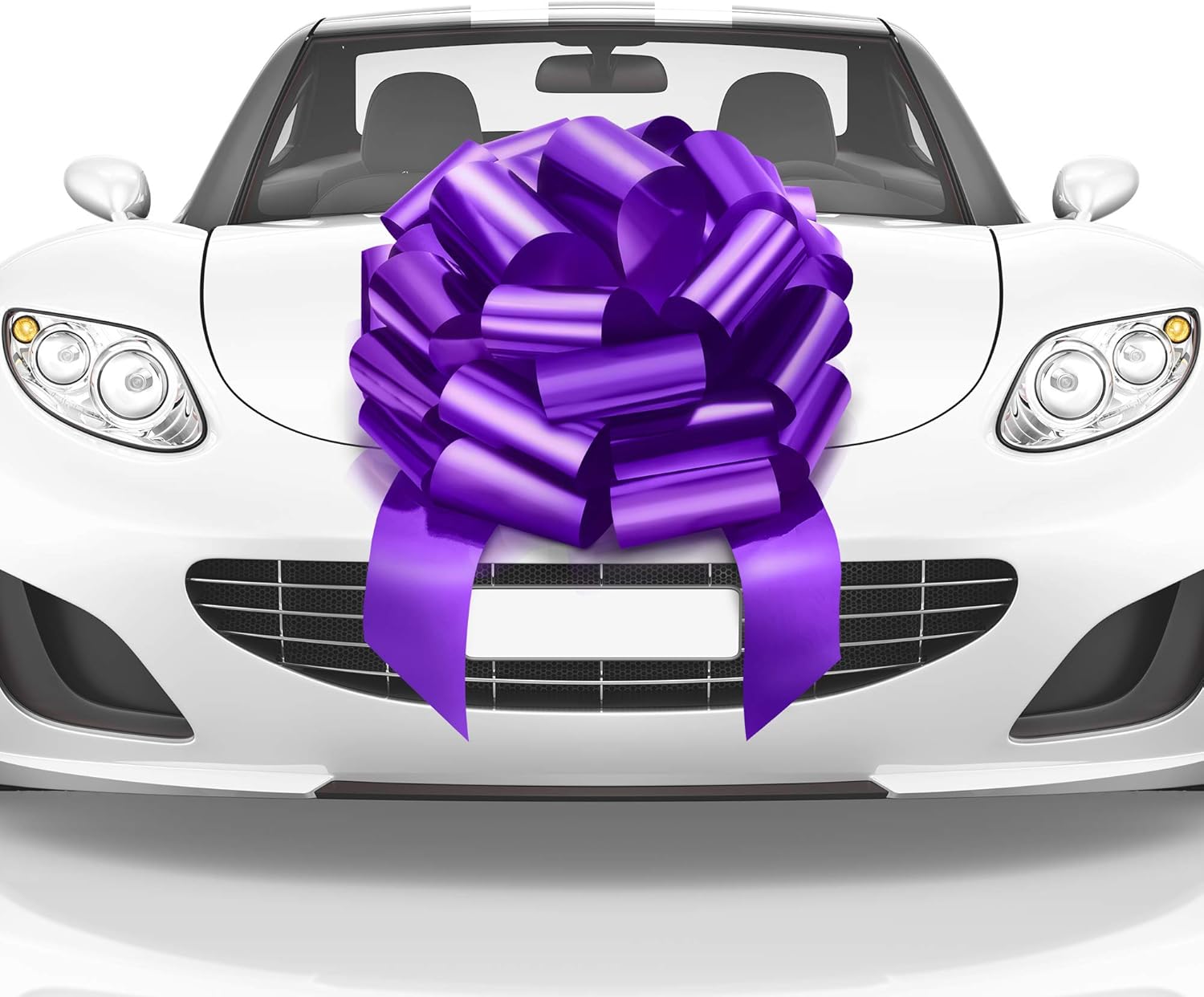 Mata1 Big Car Bow (Purple, 18 inch) Giant Gift Bows, Big Bow for Car, Gift Bow, Big