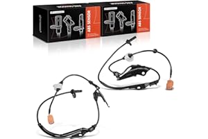 A-Premium Front Left/Right ABS Wheel Speed Sensor Pair Kit for 2003-2007 Honda Accord & 2004-2008 Acura TSX Sedan - Replacement Fits OEM# 57450-SDC-013 57455-SDC-013