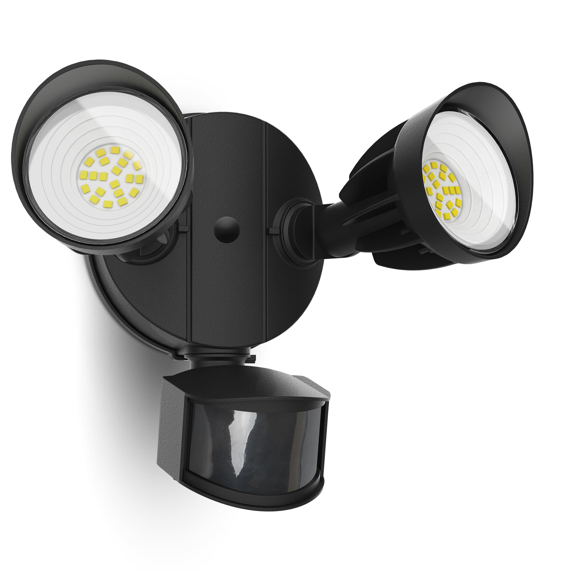 Photo 1 of UME LED Security Light Motion Sensor Outdoor Lights, 27W 3000LM, 5000K, IP65 Waterproof, Dusk to Dawn, 2 Head Motion Detector Flood Light for Outside, Garage, Yard (Black)