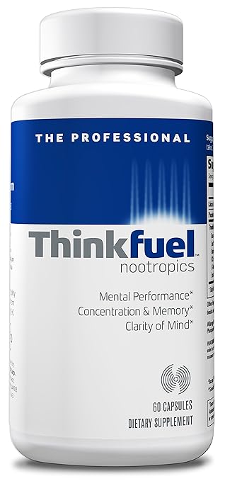 Thinkfuel For Professionals | Nootropic - Dopamine Stack to Boost Mental Clarity, Concentration & Focus