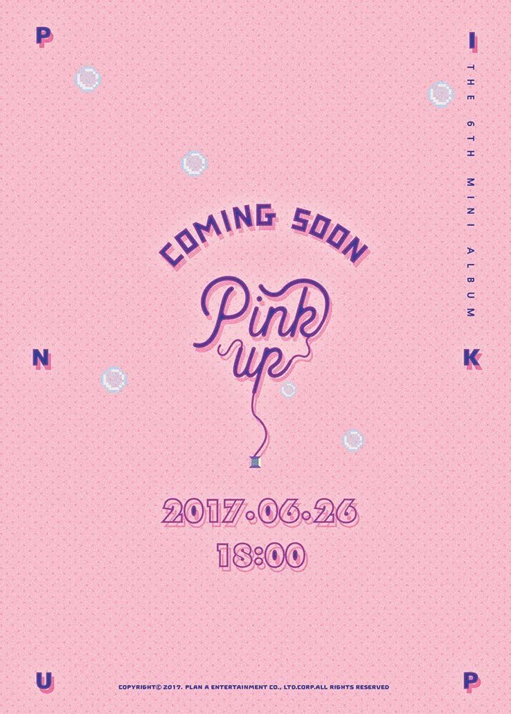 APINK - Pink Up (6th Mini Album) [A ver.] CD+Photobook+Photocard+Folded Poster