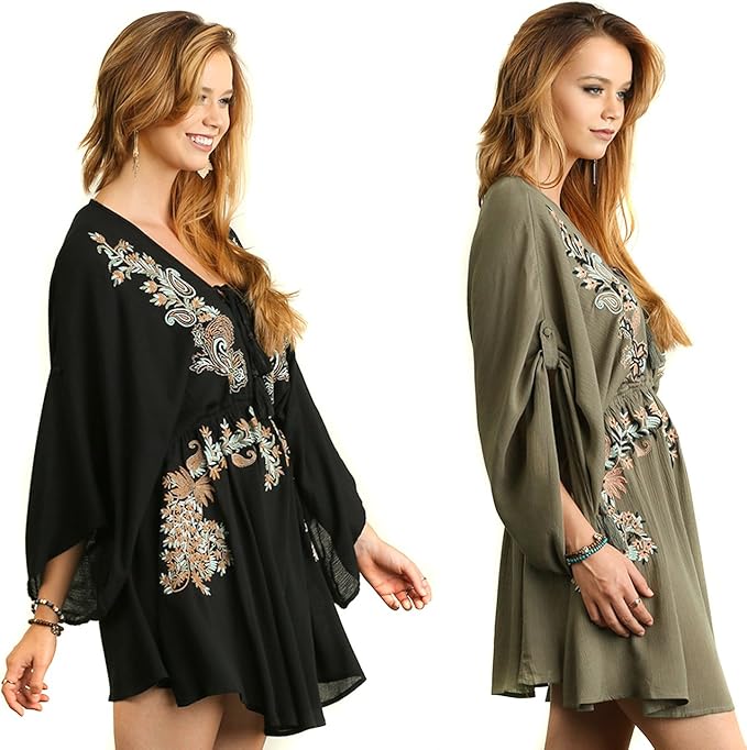 boho olive green dress