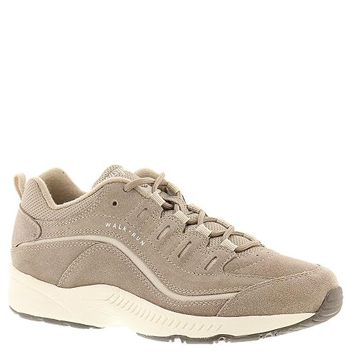Easy Spirit Women's Romy Sneaker, Taupe Suede 260, 7.5 Narrow