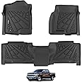 KARPAL Floor Mats Fit for 1999-2007 Chevrolet Silverado/GMC Sierra 1500/2500/3500 (Crew Cab) / 2000-2006 Chevrolet Escalade/Suburban/GMC Yukon XL, TPE All Weather Protection Floor Liners Car Mats