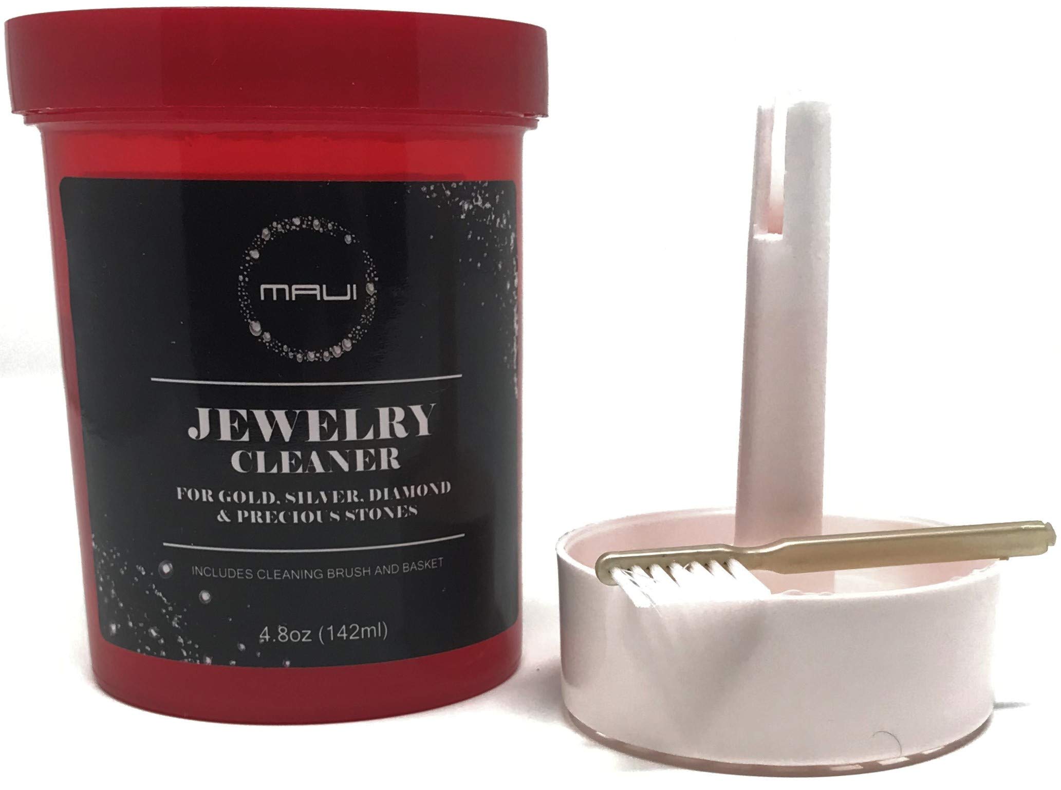 Maui Liquid Jewelry Cleaner Solution for Gold, Silver, Diamond. Safety