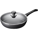 Scanpan Classic Induction 11 Inch Nonstick Saute Pan with Lid &ndash; Compatible with All Cooktops, Induction Ready, Metal Utensil Safe, Oven Safe to 500&deg;F, Dishwasher Safe