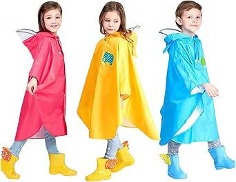 Amazon.com: Chubasquero con estampado de dibujos animados para niños,  impermeable, para niños y niñas : Ropa, Zapatos y Joyería